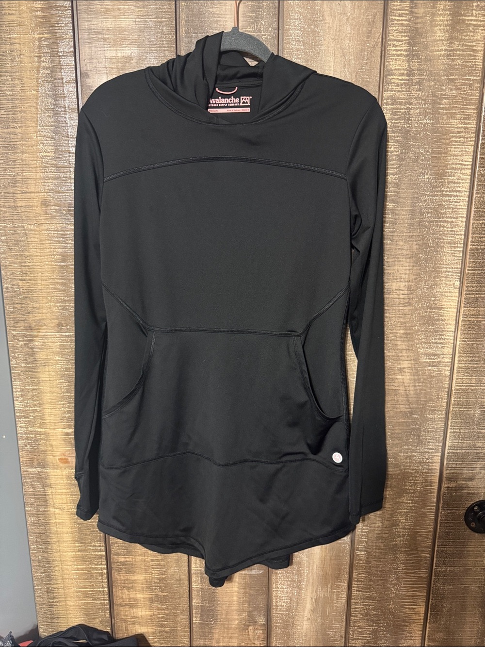 Avalanche outdoor supply company hooded shirt